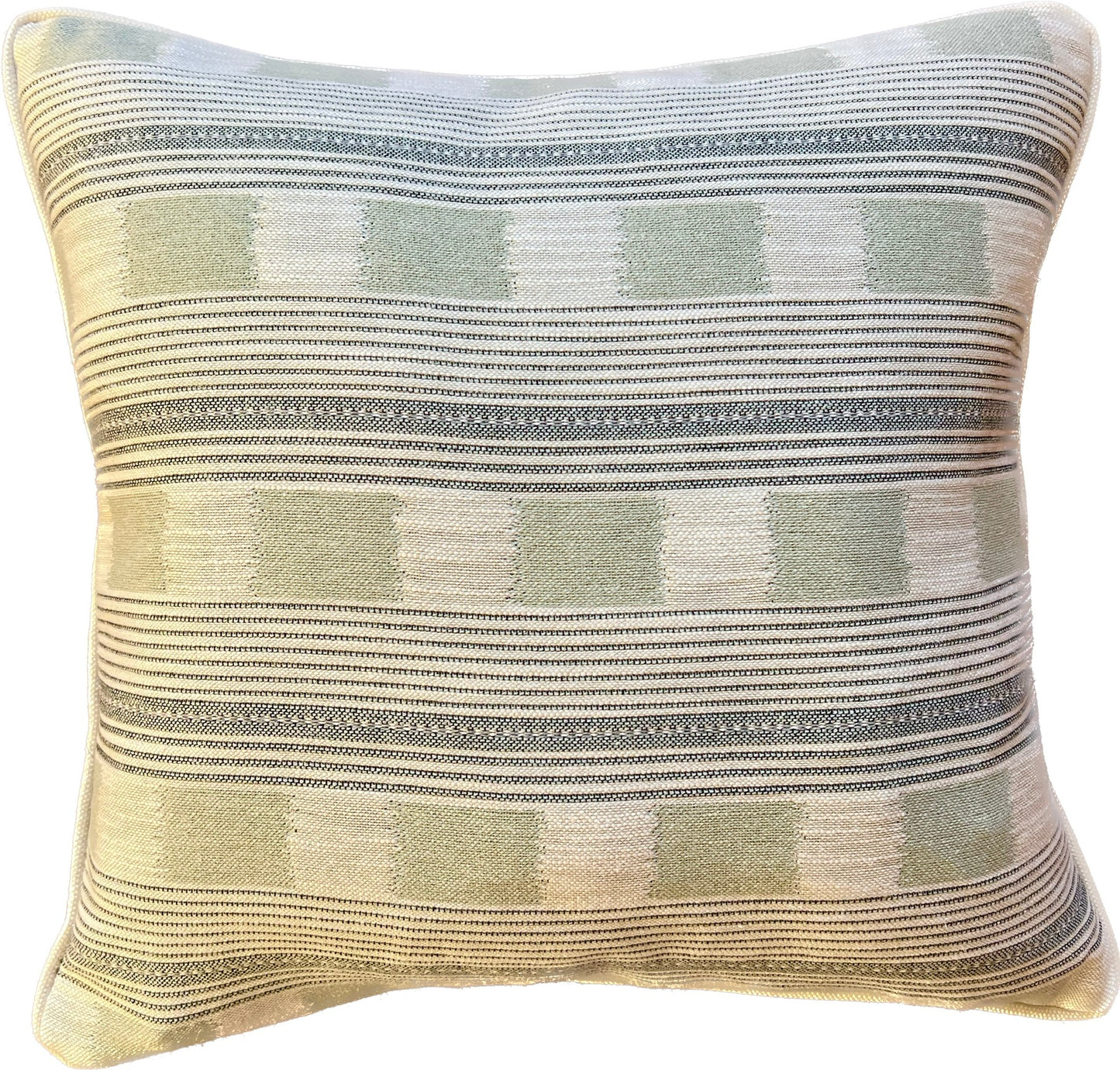 Pale Blue Lost & Found Piped Cushion