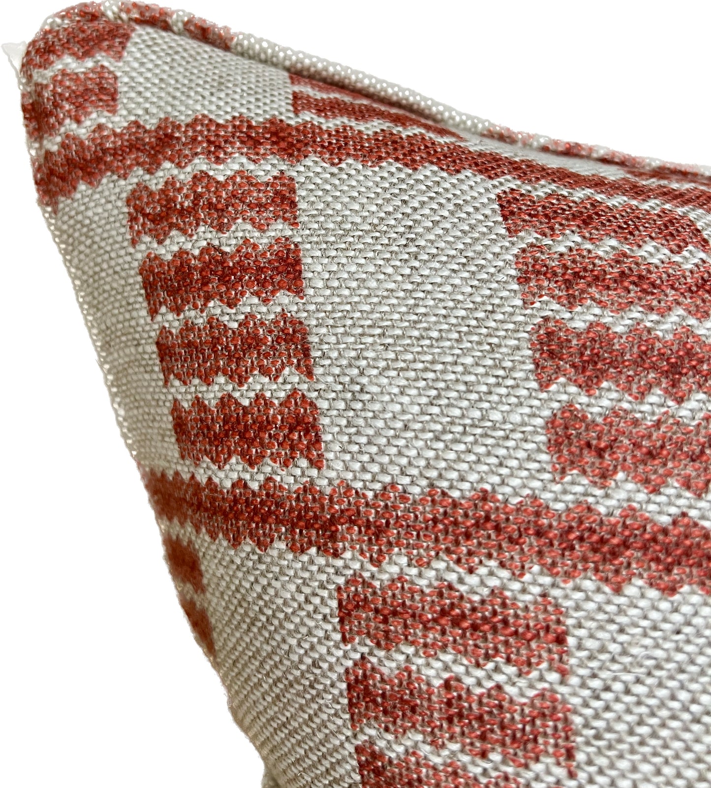 Fermoie Red Cove Piped Cushion