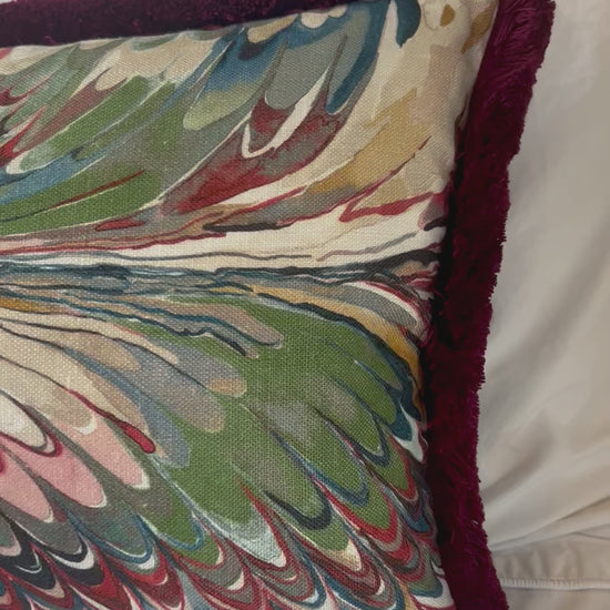 GP & J Baker Lee Jofa Cushions - Luxury cushions in Lee Jofa Fabric (Spice Leaf Taplow)