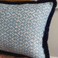 Fermoie Navy Rabanna Fringed Lumber Cushion