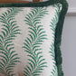 Soane Britain Cushions - Luxury cushions in Soane Britain Scrolling Fern Emerald green Fabric