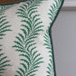 Soane Britain Cushions - Luxury cushions in Soane Britain Scrolling Fern Emerald green Fabric