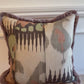 Lewis & Wood Ginger Green Kimono Fringed Cushion