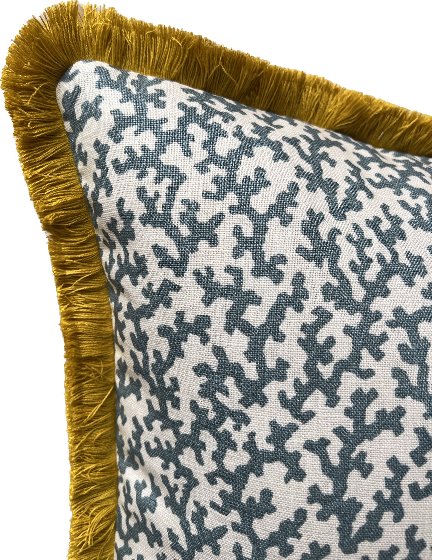 Veere Grenney Cushions - Luxury cushions in designer Veere Grenney Folly Fabric (Peacock Blue) 